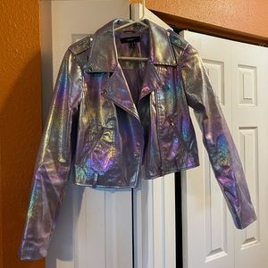 Iridescent purple/pink jacket